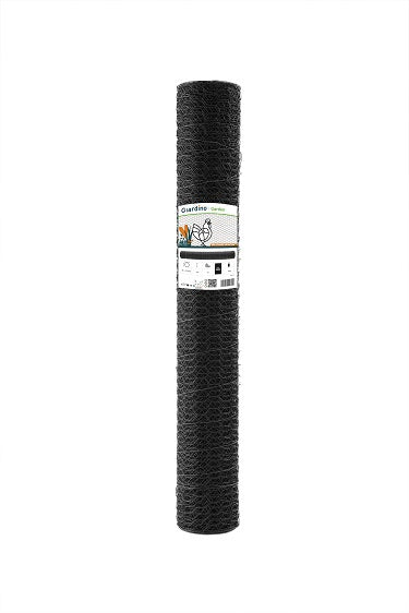 Giardino producten gaas zeskant zwart 1310 100m x 5m