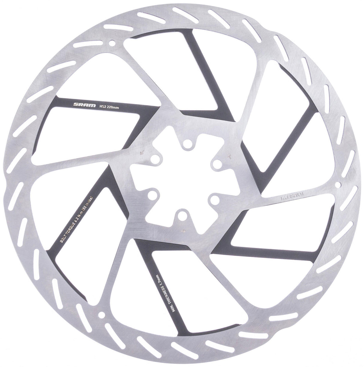 Sram brake disc hs2 disc brake hs2 6h 220mm