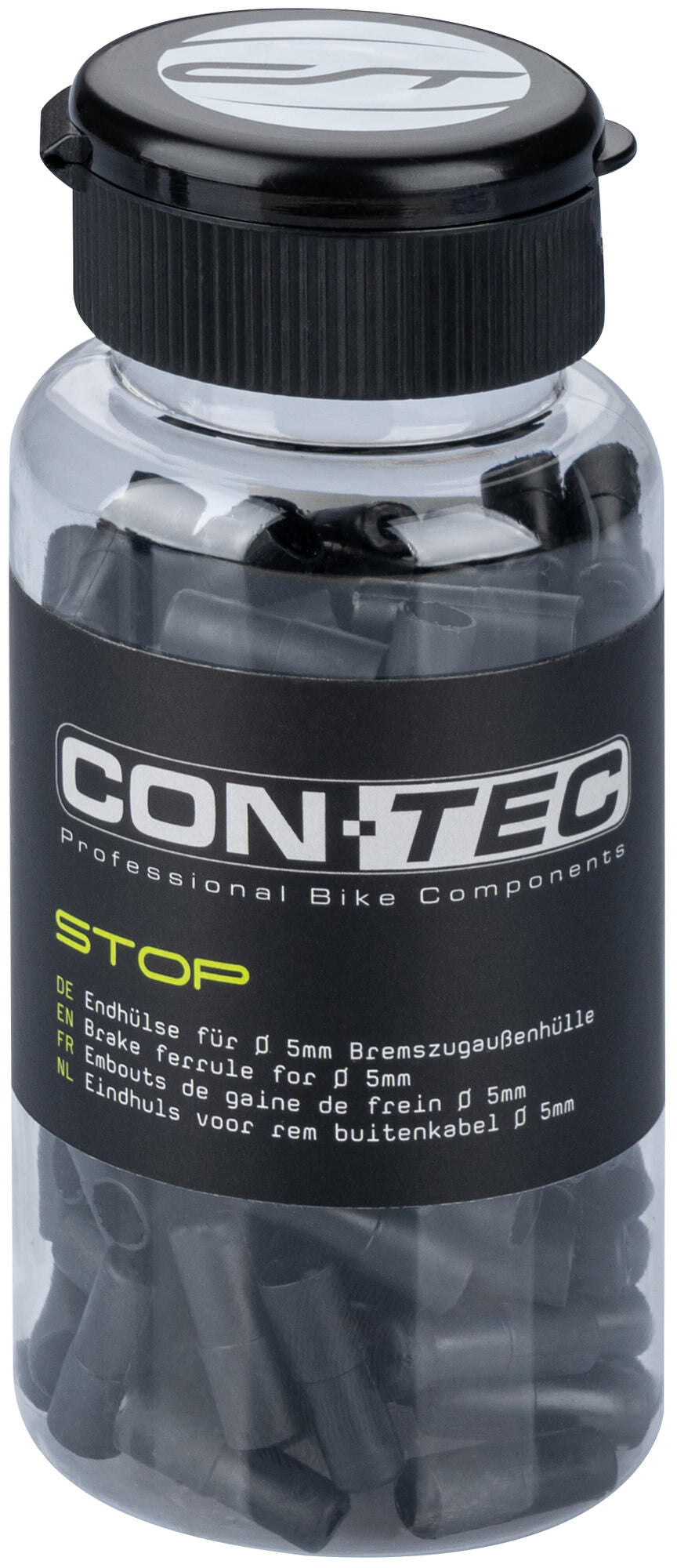 Contec end sleeve stop ct cable cover stop pushfit box 150 pcs black