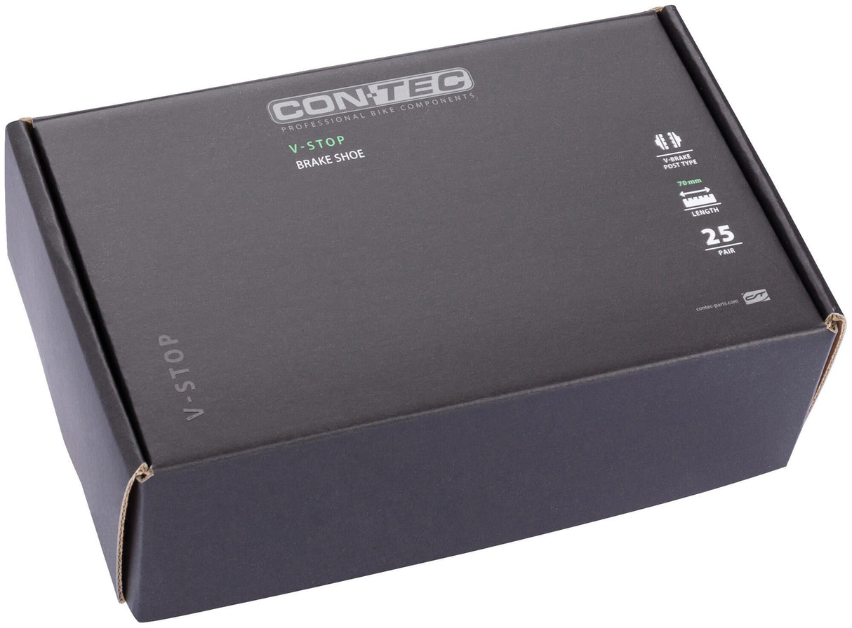 Contec brake shoe v-stop ct brake shoe v-stop medium comp screw box25pa