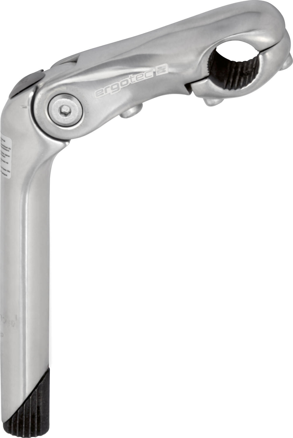 Ergotec stem kobra vario stem cobra 25,4mm 90 180mm silver alu