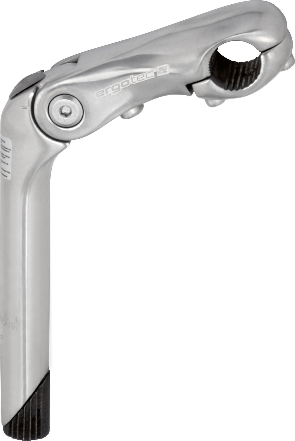 Ergotec stem kobra vario stem cobra 25,4mm 110 180mm silver alu
