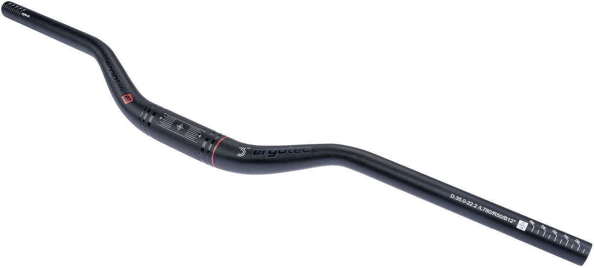 Enviar barra ergotec riser Ø35.0x780 - preto