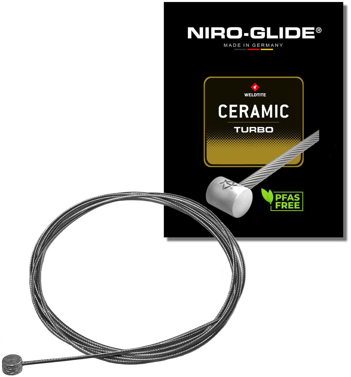 Niro-glide brake inner cable turbo niro glide ceramic brakes roller nipple 3000 mm