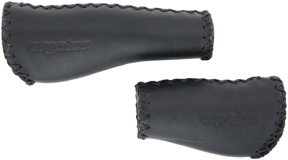 Ergotec Handles Monaco Leather Long Short Black
