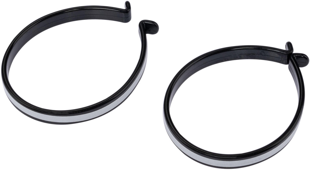 Contec broekklem tweezers ct trouser clip pair w. reflective stripes, black