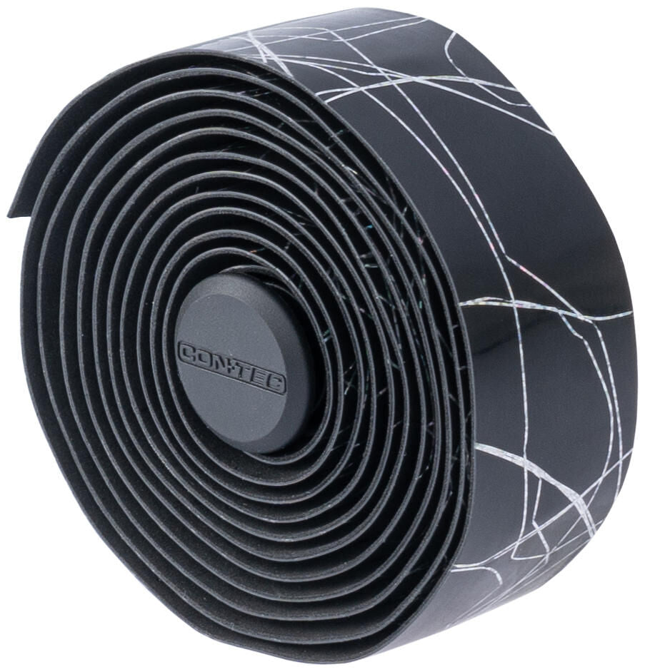 Contec handlebar tape comfort.tacky ct bar tape comfort.tacky 200mm black metallic