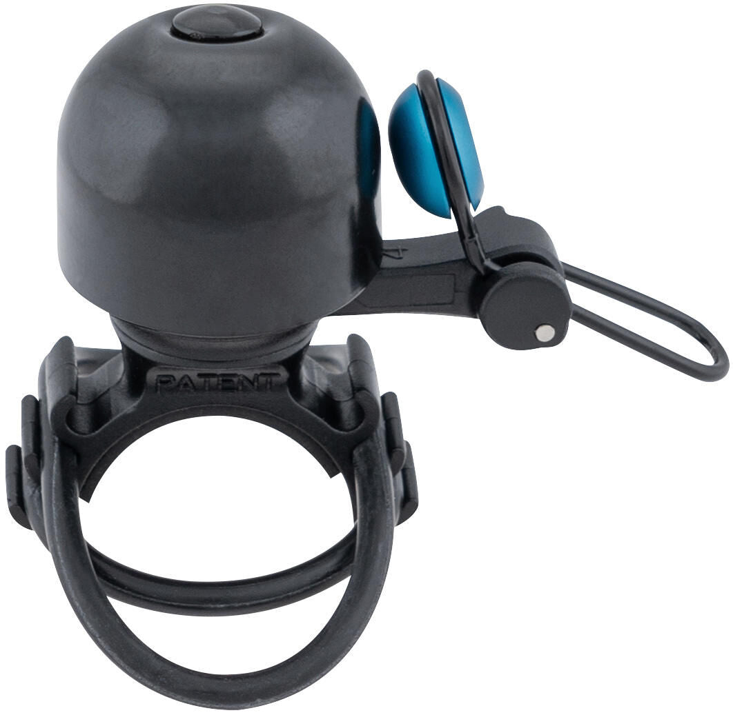 Contec fietsbel diamond bing ct mini bell diamond bing, black blue, uni