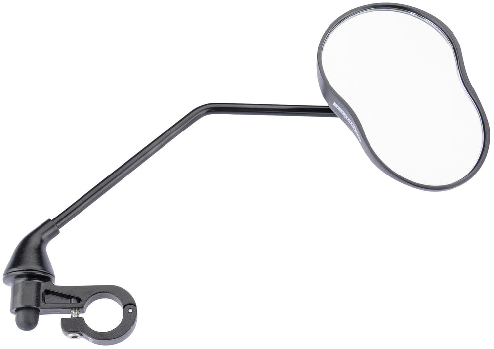 Ergotec M-99LV mirror with long arm, 121 x 78-66 mm, aluminum, black sandblasted