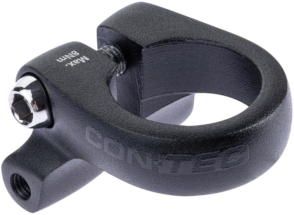 Contec saddle clamp rack support ct seat clamp rack support 28.6 mm black
