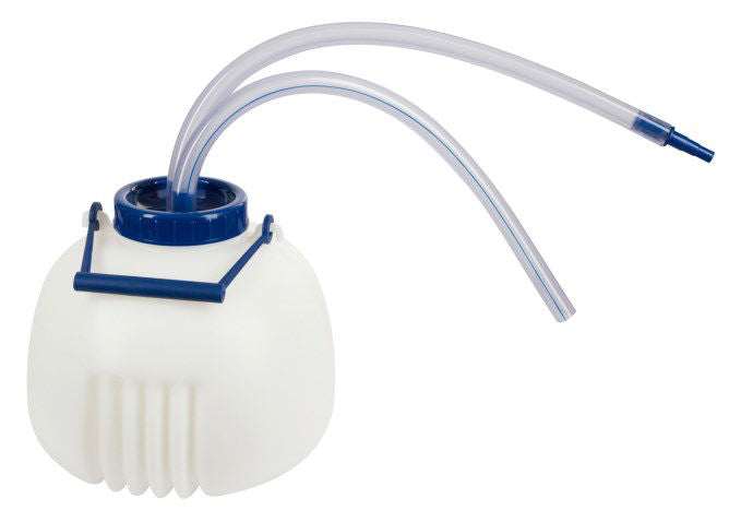 Kwartiermelker 8 liter witblauw