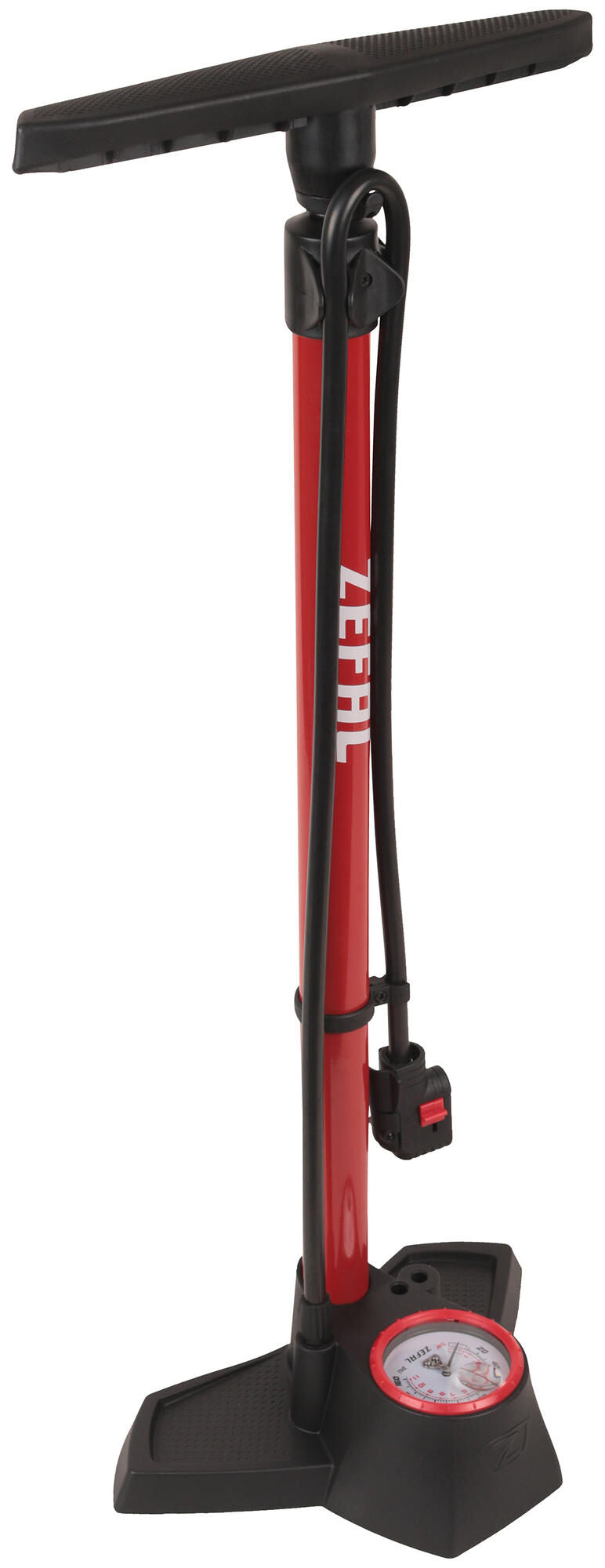Zefal zéfal hogedruk pomp profil max fp30 floor pump zéfal profil max fp 30 black red