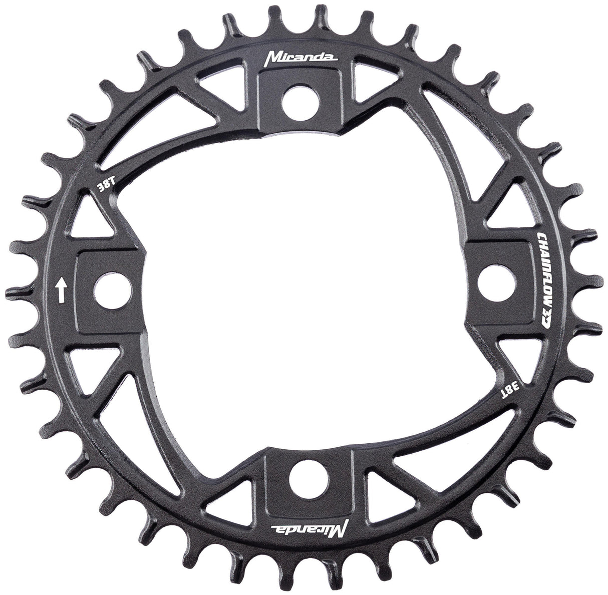 Miranda chainring mtb chainflow 3d chain ring mtb chainflow 3d 38t