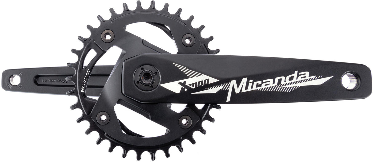 Miranda crankset modular mrtb chainflow 3d crankset mod.mrtb chainflow 3d 34t