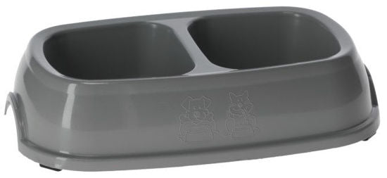 Umetna dvojna posoda za hrano 2x200 ml, razvrščena po barvah