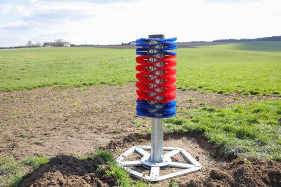 Grond ankerset voor paalborstel maxi