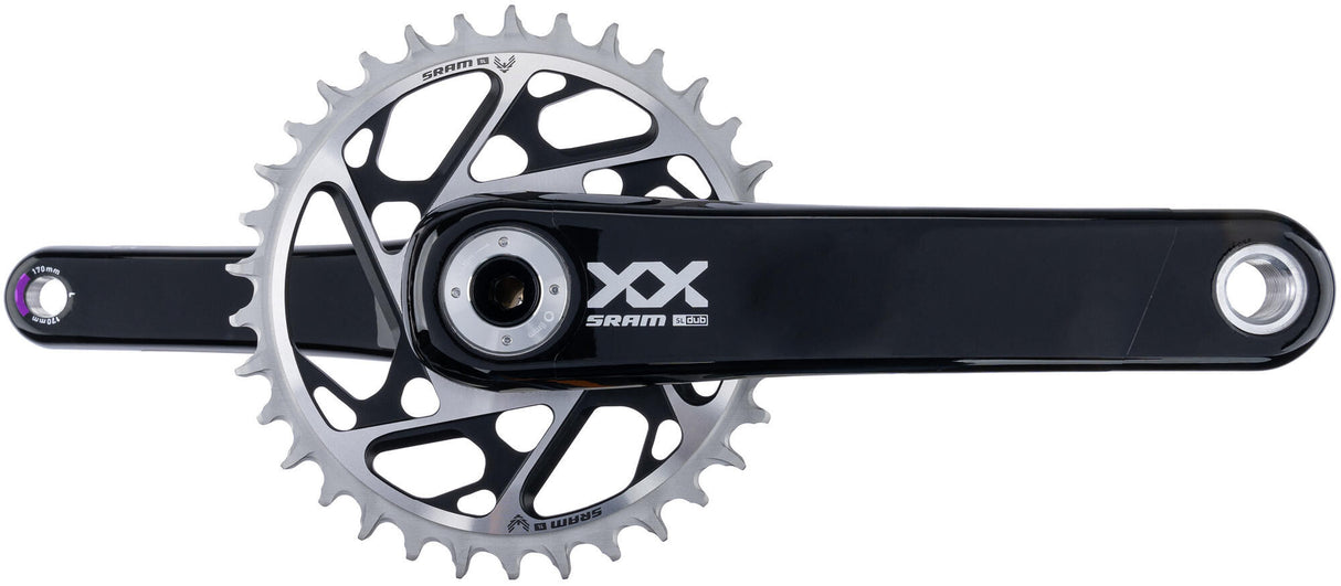 Pedaleira Sram xx sl eagle transmissão pedaleira xx sl eagle tr. 170mm q174mm