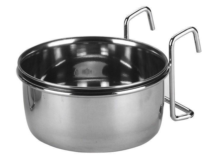 Rvs bakje 600 ml 12 cm met houder