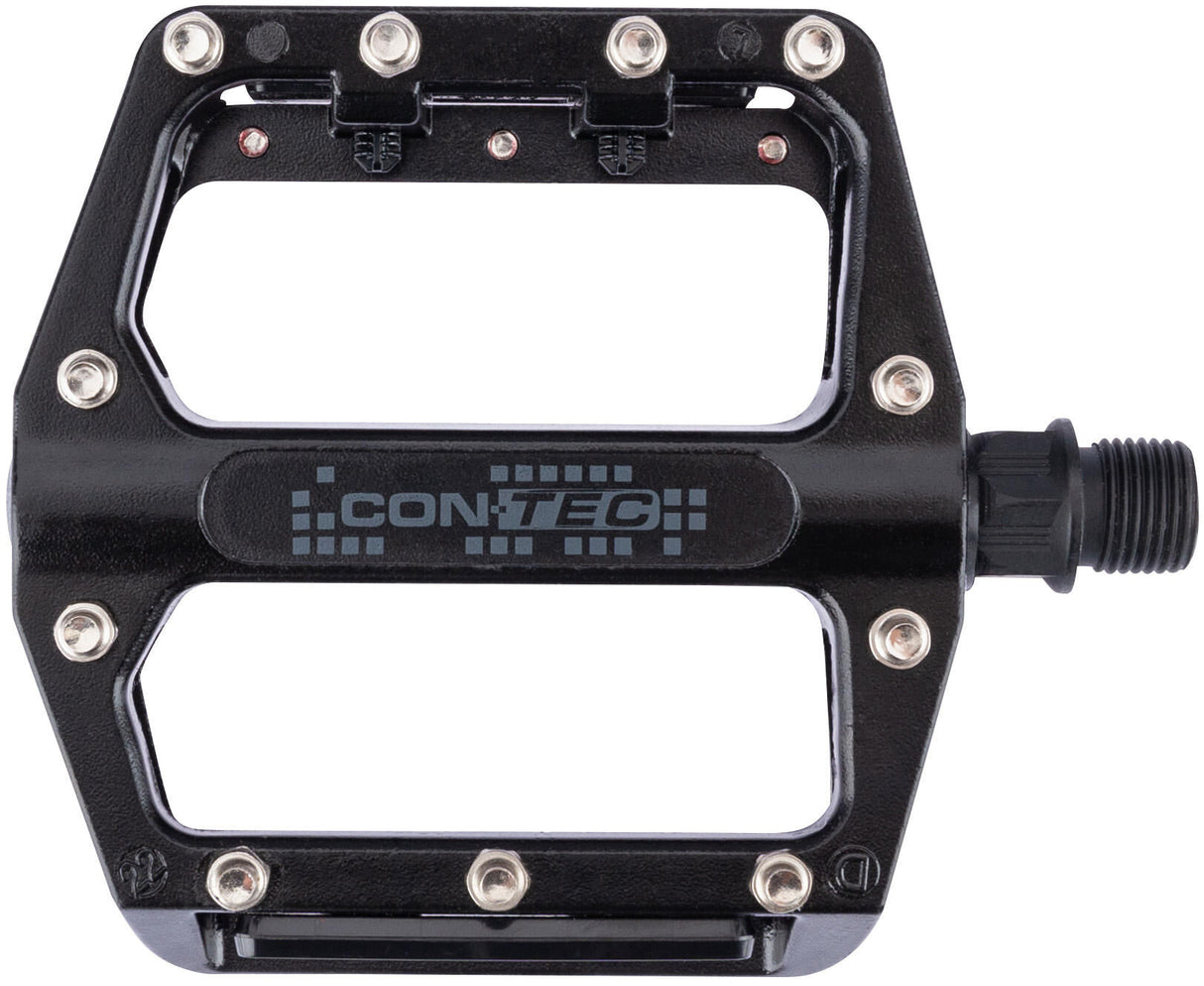 Contec platform pedal 2black ct pedals 2black mtb w. exchangeable pins