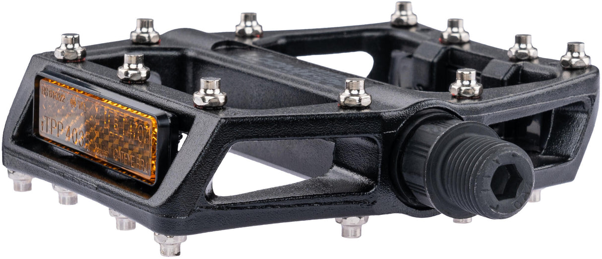 Contec platform pedal 2black ct pedals 2black mtb w. exchangeable pins