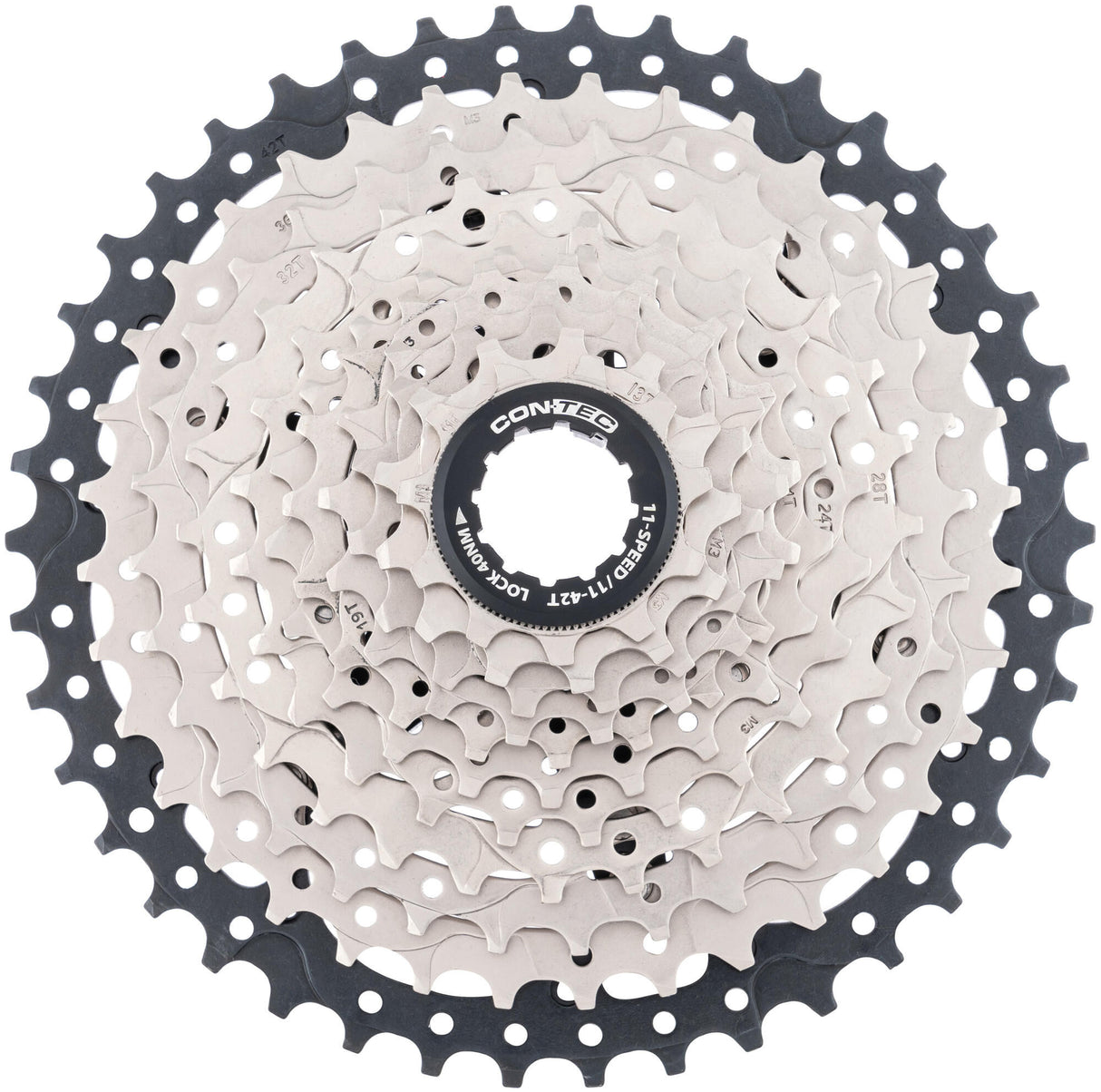 Contec grad cassette sprocket ct cassette grad 11-42t sil. black