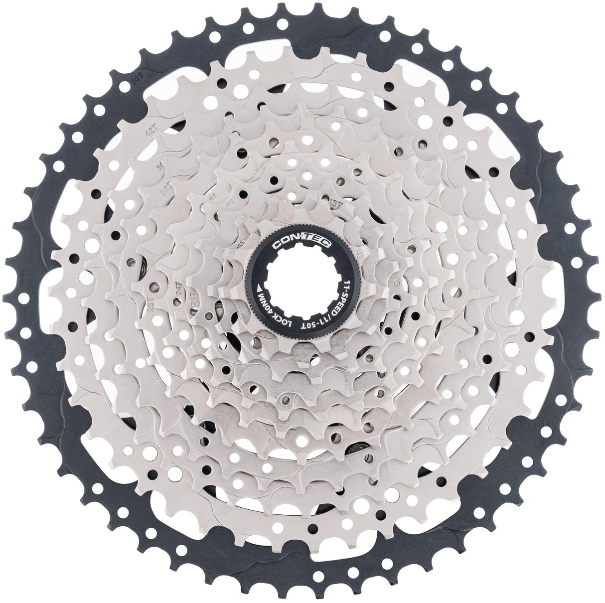 Contec grad cassette sprocket ct cassette grad 11-50t sil. black