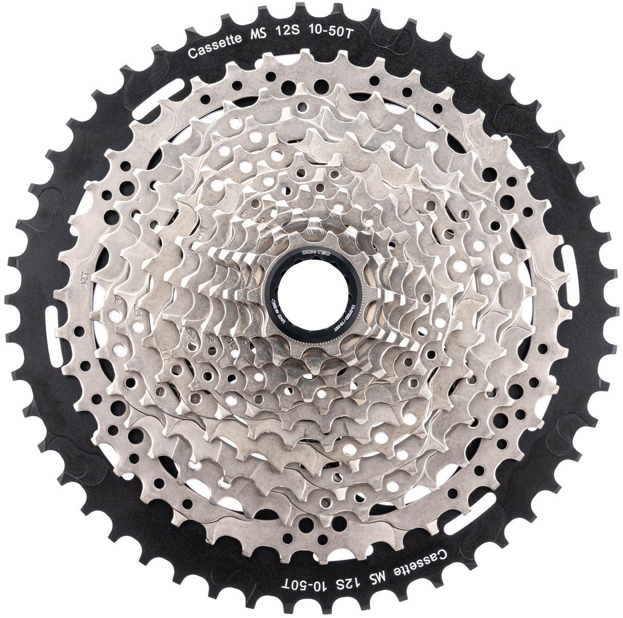 Contec cassette grad ct cas.sprocket grad 10-50 teeth sil. black