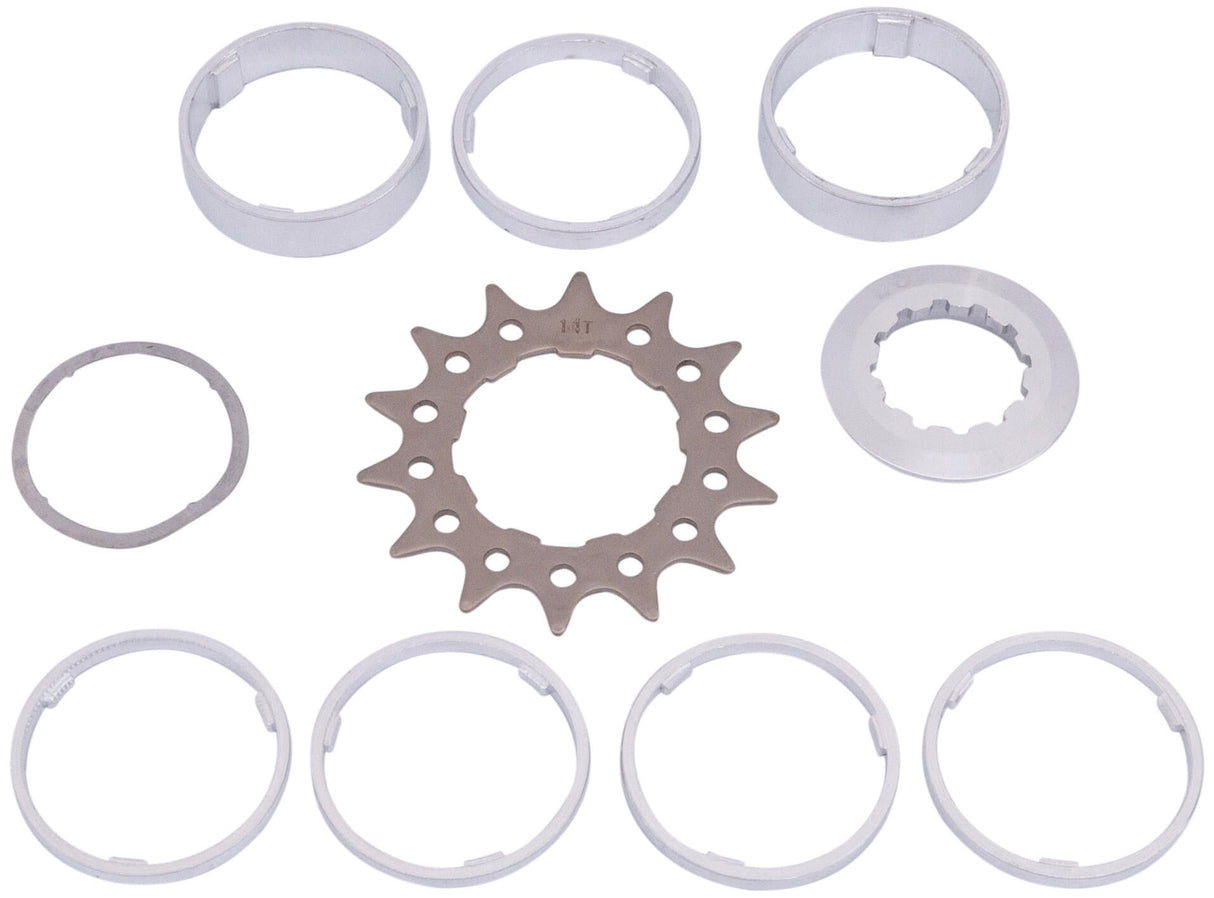 Point steek-sprocket set sprocket w.spacer set 14t