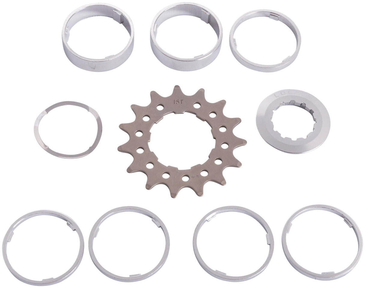 Point steek-sprocket set sprocket w.spacer set 15t
