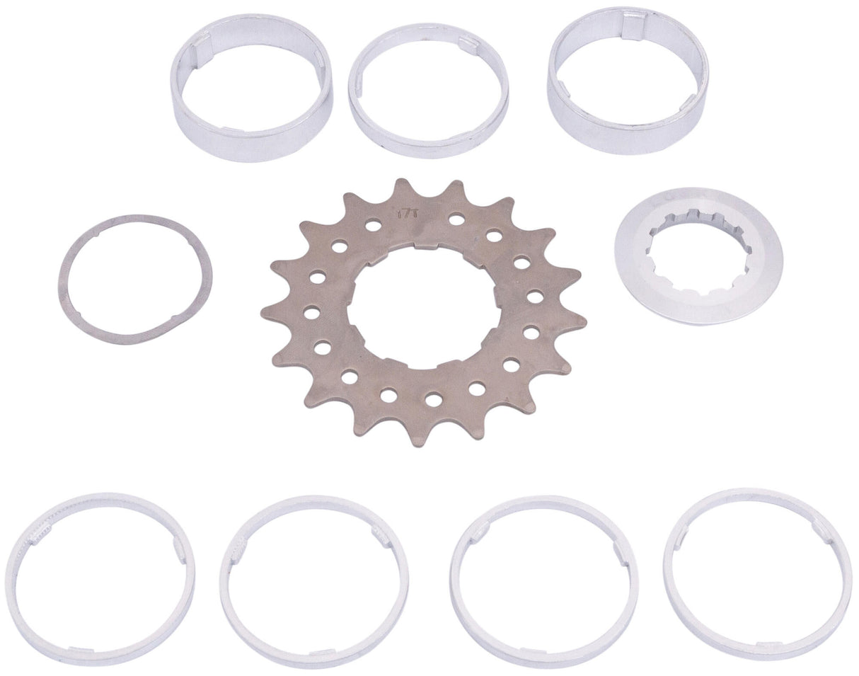 Point steek-sprocket set sprocket w.spacer set 17t