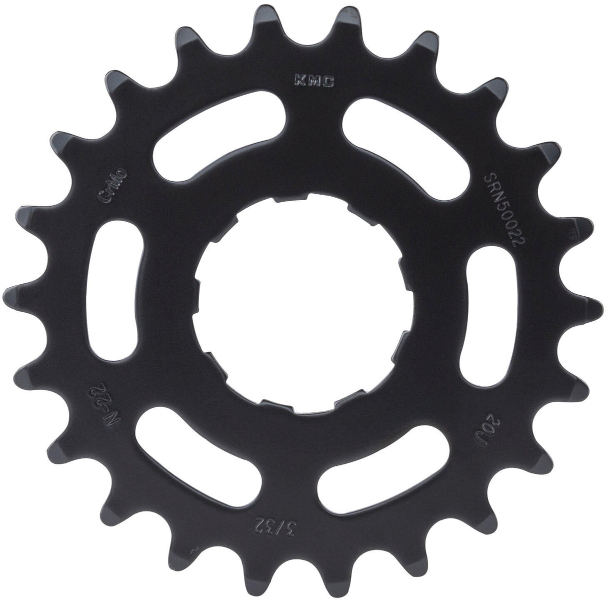 KMC Sprocket 22T Black (Chromoly)