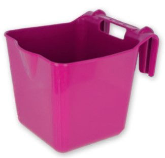 Abi voerbak kunststof hangon roze 13l 2