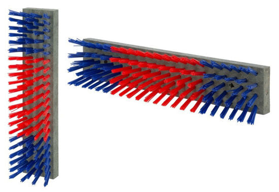 Veeborstel nylon blauwroodblauw 50x10cm