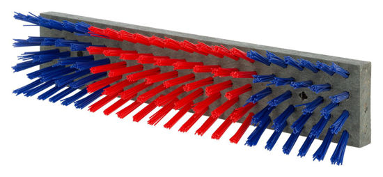 Veeborstel nylon blauwroodblauw 50x10cm