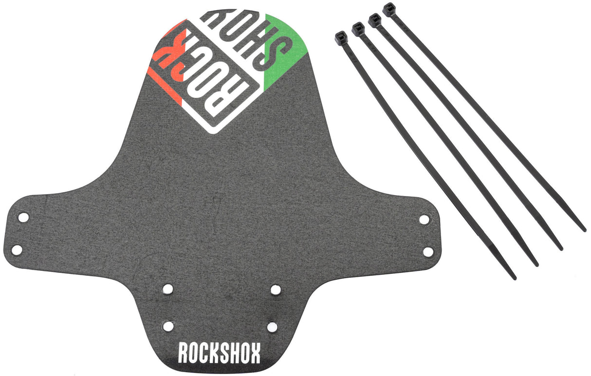 Rockshox spatlap, voorwiel fender clip-on fender rs black italy flag