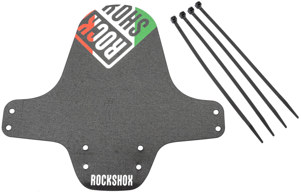 Rockshox spatlap, voorwiel fender clip-on fender rs black italy flag