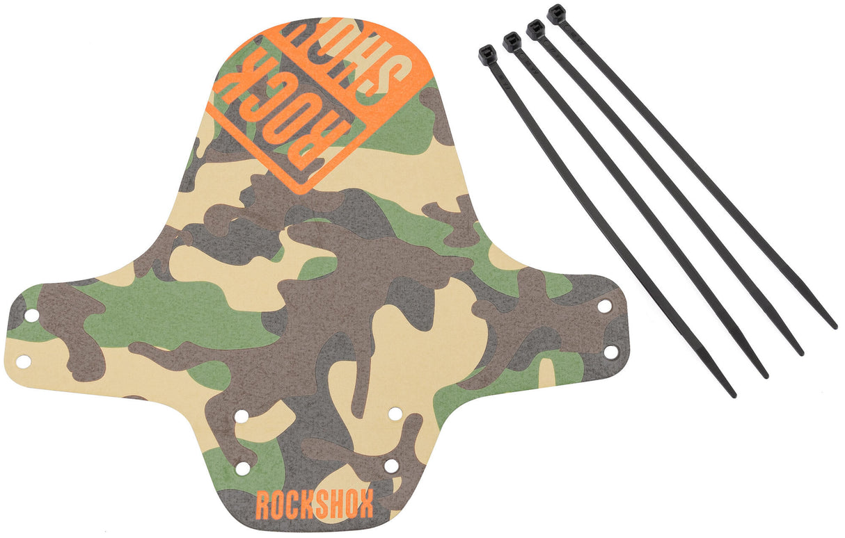 Rockshox mud flap, front wheel fender clip-on fender rs bl. ca. green the justin frey or.