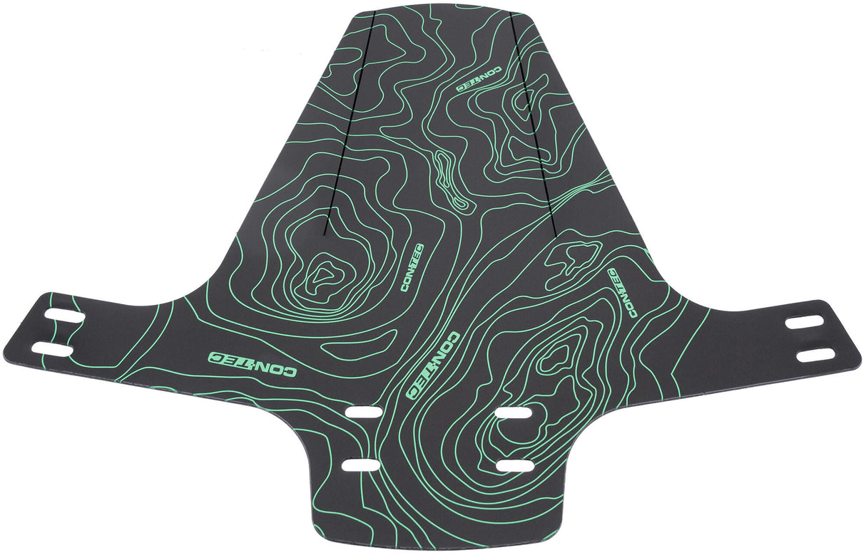 Contec mud flap shield ct splash guard shield lines: black green