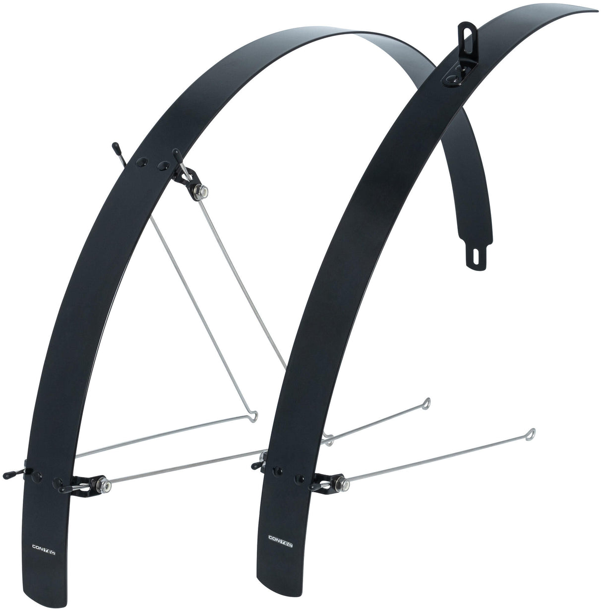 Contec mudguard set flat fender ct fender set flat fender 28 42mm alu black