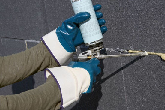 Keron handschoen blauw nbr met kap