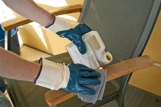 Keron handschoen blauw nbr met kap