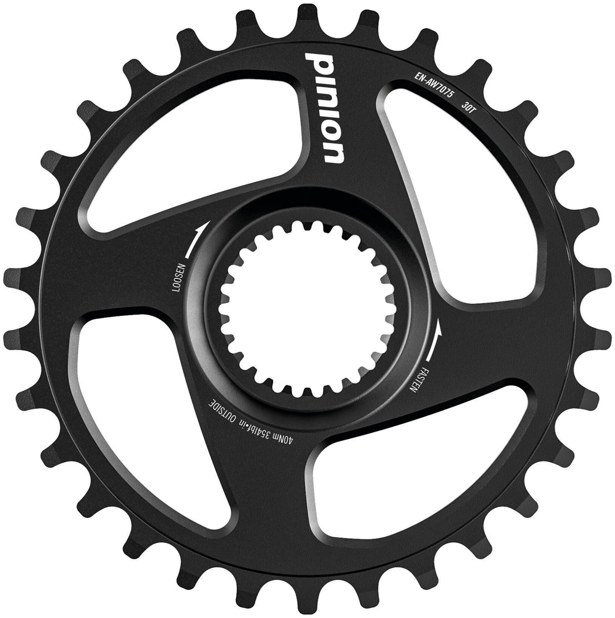 Pinion sprocket chain ring alu, 30t., black