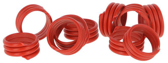 Kippenringen 16mm rood 20 stuks