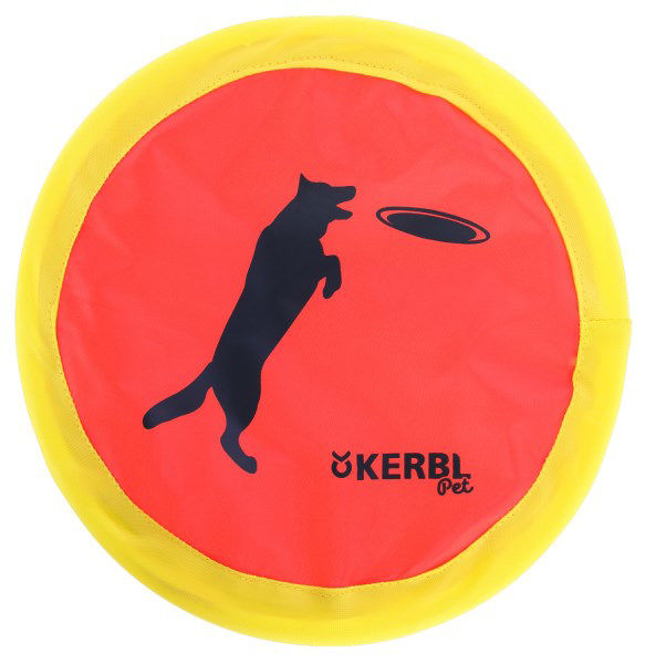 Nylon frisbee 24 cm neonkleur