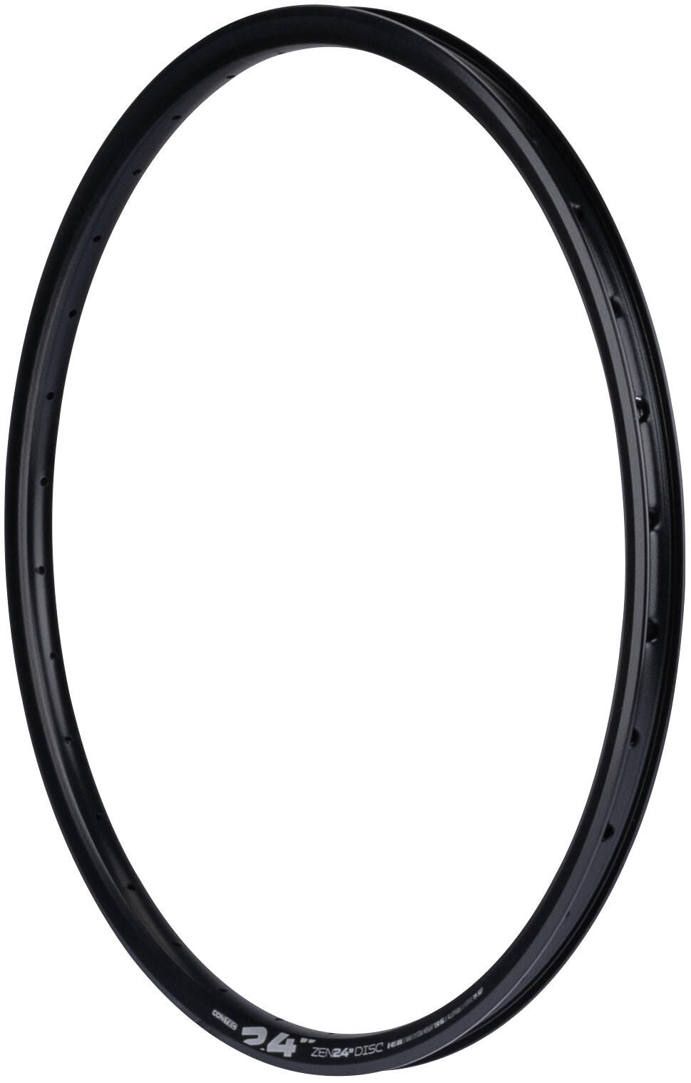 Contec zen 24 disc rim ct aluminum rims zen 24 d 24, 32l. 19-507,sv,schw