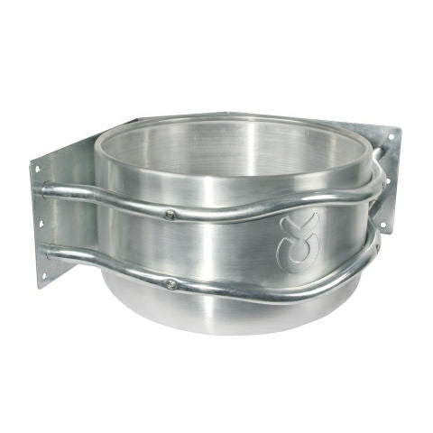 Voerbak aluminium rond hoekmodel