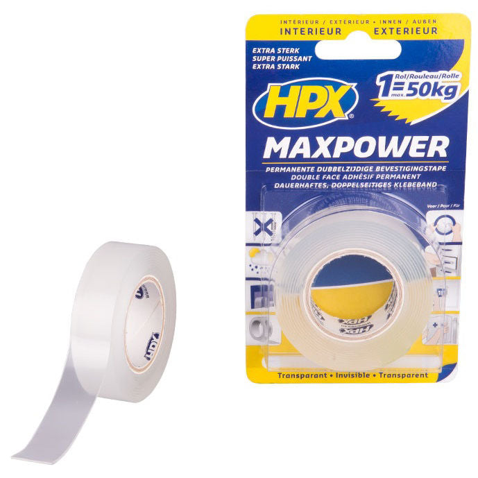 Cinta de montaje hpx ht1902 maxpower 19mmx2m