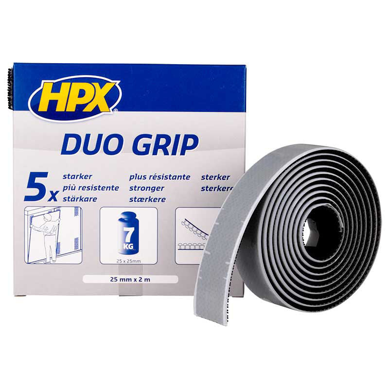 Hpx duo grip klicktejp svart 25mm x 2m