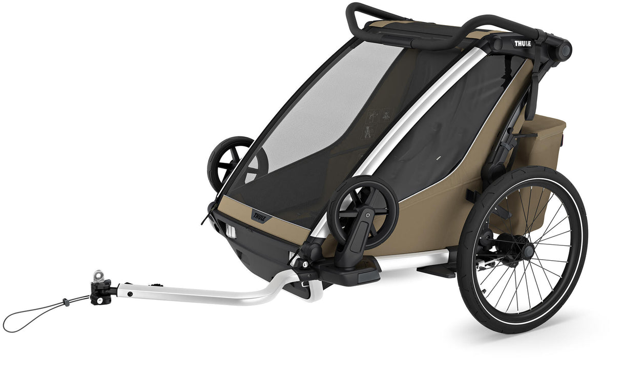 Thule bicycle-child trailer chariot cross 2 double. bicycle trailer chariot cross 2 faded kha
