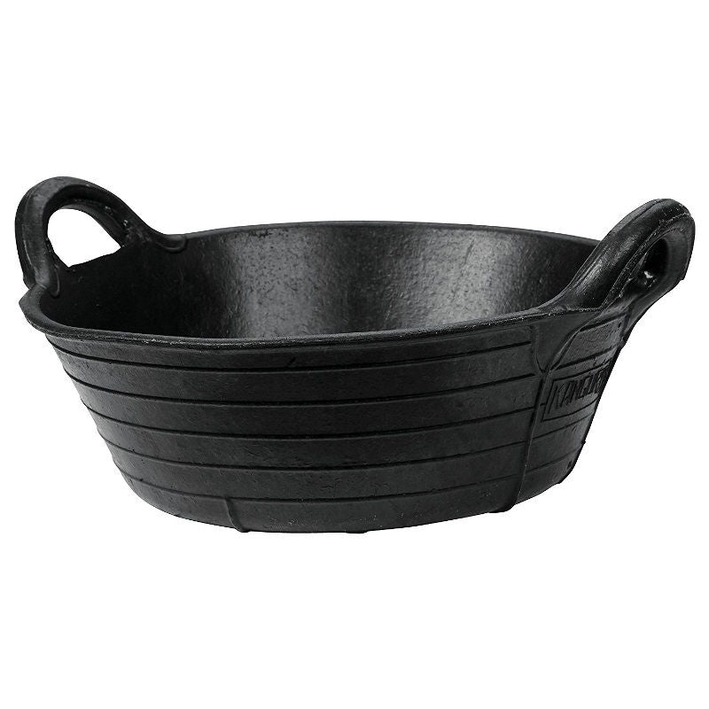 Rubber voerbak zwart 11l